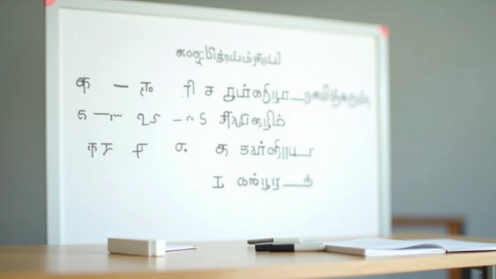 Tamil text analysis showing agglutinative morphology breakdown